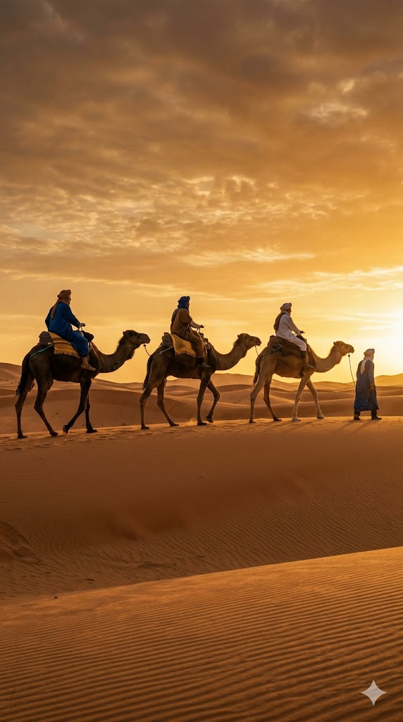 Carovana nel deserto Erg Chebbi