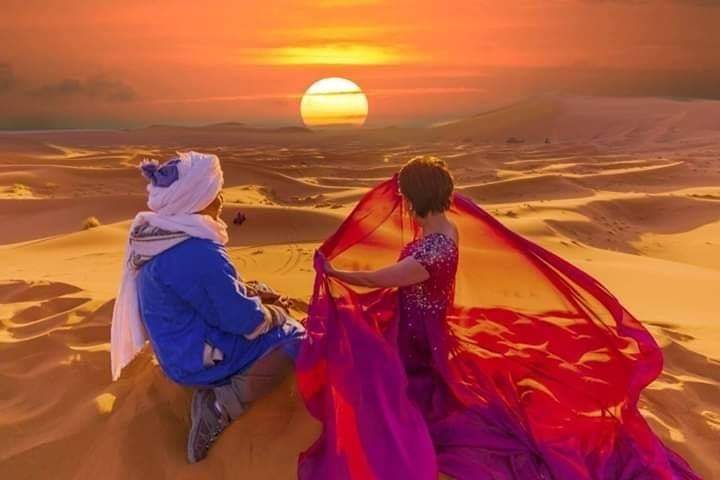 Spettacolare tramonto a Zagora